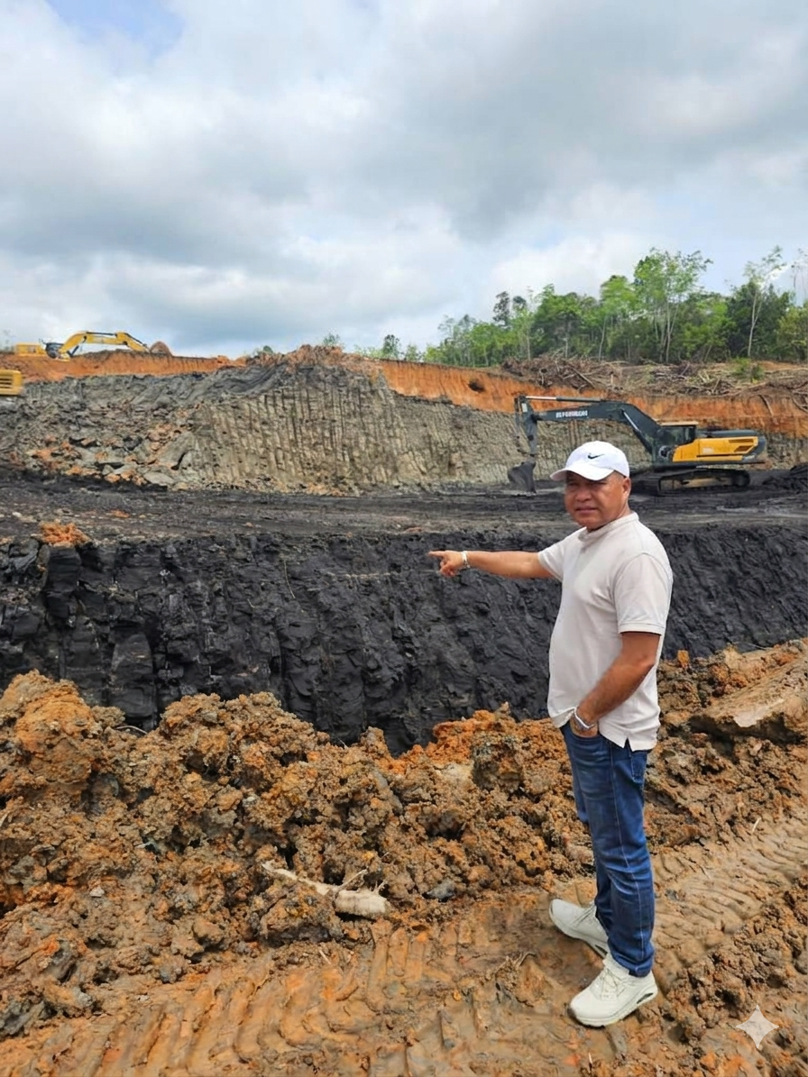 Meninjau langsung area tambang sebelum proses pengiriman batu bara ke Stockpile